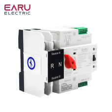 АВР EARU 2p EAATS-A-CG-100-2P-220V 100А DIN автоматичне введення резерву 1-фазний 2-х полюсний