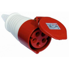 Розетка силова, переносна РС-215, 3P+PE+N, 16А, 400В, IP44